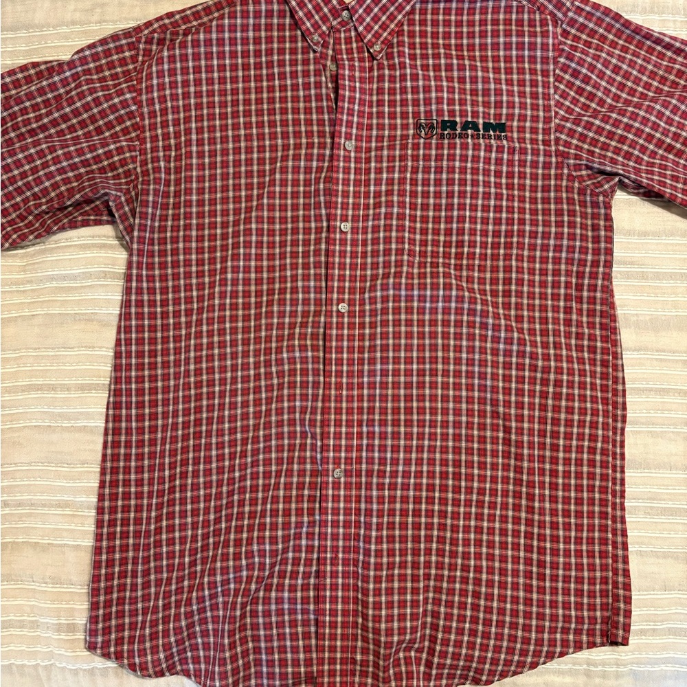 Wrangler Red Checkered Men's Shirt